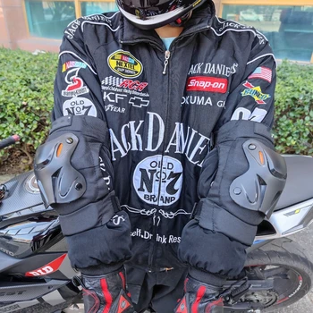 Joelheira Motocross Kalınlaşmış Sıcak Anti-şok Anti-sonbahar Dirsek Dizlik Evrensel Motosiklet Koruyucu Kneepad Zırh Diz
