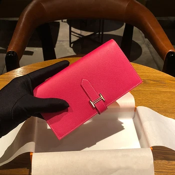 Kadın Cüzdan Hakiki Deri Uzun Moda Marka Çanta Bayanlar kart çantası Kadınlar İçin 2023 Debriyaj Kadın Çanta Para Klip Cüzdan