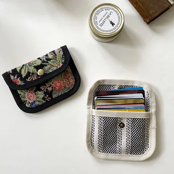 Kadın Rahat Küçük Cüzdan Ins Moda Çizgili Çile kart çantası Sertifika Çantası Ehliyet Kapağı