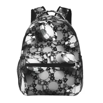 Kadın Sırt Çantası kumarhane çipleri Arka Plan Moda Çanta Kadın Erkek okul çantası gizli sakli konusmalar Mochila