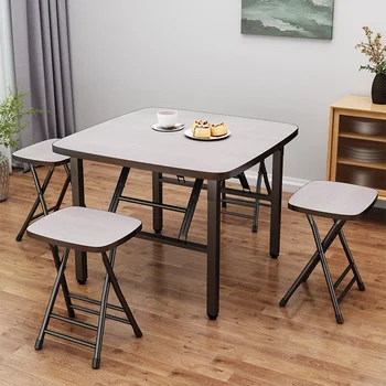 Katlanır Smalldining Masa Ayakları Metal Katlanır Modern Ücretsiz Kargo Kahve Mutfak Masa Ofis Mesa Comedor Oturma Odası Mobilya