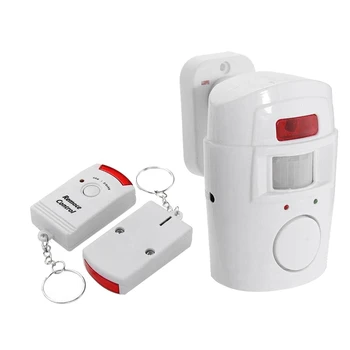 Kızılötesi Hareket Sensörü Alarmı-Ev/Garajlar/Dükkanlar için Uygun 2 Uzaktan Kumandalı hırsız alarmı