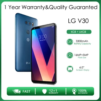 LG V30 H930 (Avrupa) tek Sim 4GB + 64GB Yenilenmiş-Orijinal Unlocked Telefon 6.0