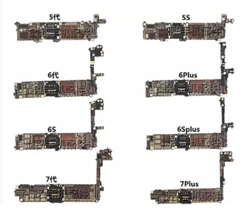 Marka Yeni boş Anakart Ana Çıplak PCB Devre test Kurulu iPhone 5 5G 5C 5 S 6 6 S artı 6 Artı 6 Splus 7G 7 artı 7 P