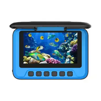 Mavi HD Sualtı Balıkçılık Kamera 4.3 in Ekran HD Renkli IP54 Su Geçirmez 4000mAh Gece Görüş Balık Bulucu