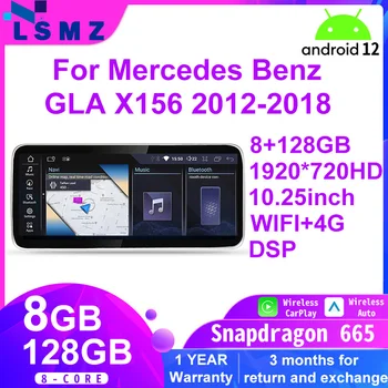 Mercedes Benz için GLA X156 2012-2018 Araba Radyo Android Otomatik Kablosuz CarPlay Multimedya Oynatıcı Navı GPS DSP WıFı Stereo