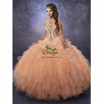 Mevcut Quinceanera Elbise 2021 Sevgiliye Boyun Çizgisi Kristaller Boncuk Korse Parti Prenses Dantel Tatlı 16 Kıyafeti Vestidos De 15 Años