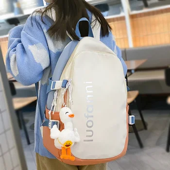 Moda Kadın Su Geçirmez Dizüstü Kitap Çantaları Bayan Öğrenci Sırt Çantası Kız Seyahat okul çantası Moda Serin Kadın Kolej Sırt Çantası Naylon