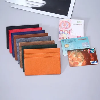 Moda Çift Taraflı Ultra ince kart tutucu Banka Kredi KİMLİK Kartları Kılıfı Cüzdan Organizatör İnce İş Banka Kartı Paketi