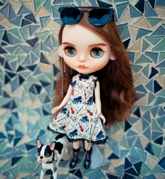 Neo Blythe Doll Müzikal Siper BJD Bebek Figürü Oyuncak Bayan Fransız Ceket Klasik Müzisyen Bebek Kawaii Kız Özelleştirmek El Yapımı Koleksiyonu