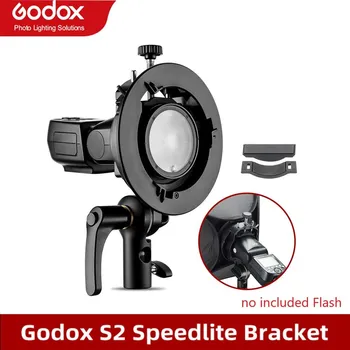 Orijinal Godox S2 Bowens Dağı Flaş S tipi Tutucu Braketi Godox V1 V860II AD200 AD400PRO Speedlite Flaş Snoot Softbox