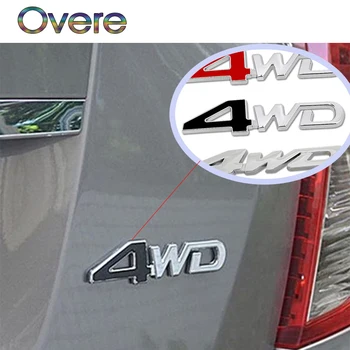 Overe 1 ADET Oto Araba 3D Metal Etiket 4WD 4X4 BMW İçin E60 E36 E46 E90 E39 E30 F30 F10 F20 X5 E53 E70 E87 E34
