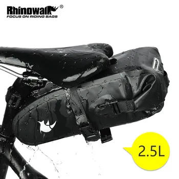 Rhınowalk Bisiklet Eyer Çantası 1.5 L 2.5 L Tam Su Geçirmez Bisiklet koltuk çantası MTB Yol Tamir alet çantası Bisiklet Kuyruk Paketi Aksesuarları