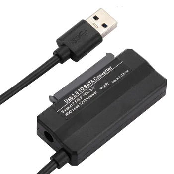 Sata USB 3.0 Adaptör kablo USB SATA 3 Kablo Desteği 22 Pin 2.5 3.5 inç Harici HDD SSD sabit disk Bilgisayar Konektörü Fit