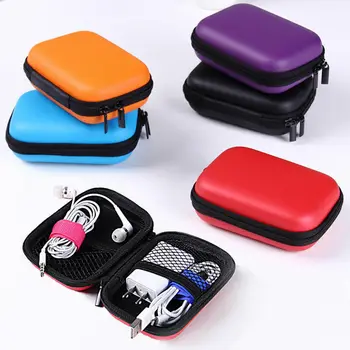 Seyahat Dijital USB Depolama Taşınabilir Seyahat Kulaklık Kulaklık Kulaklık Kablosu çanta Çanta sert çanta Kutusu