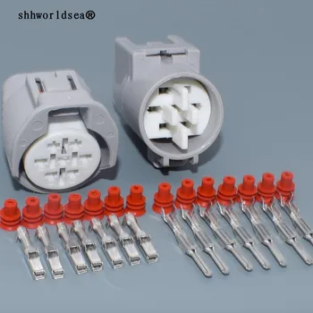 shhworldsea 7 pin ile donatılmıştır su geçirmez ceket delik konnektörleri araç konnektörü terminalleri 6189-0127 6188-0067