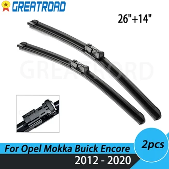 Silecek LHD Ön Cam Silecek lastikleri Opel Mokka için Buick Encore 2012 - 2020 için Ön Cam Ön Cam Ön Cam 26