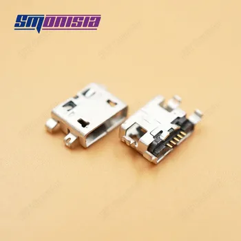 Smonisia 100 adet Yedek mikro USB Güç Şarj jak soketi Bağlantı Noktası Xiao Mİ Not 4G / 3G USB Konektörü