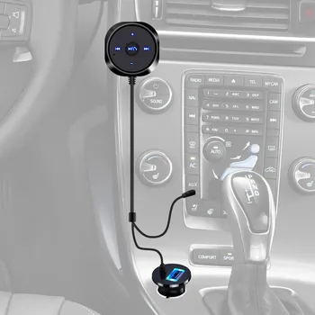 Sıcak Handsfree çakmak Manyetik Taban kablosuz bluetooth Araç Kiti MP3 3.5 mm Ses Müzik Alıcısı Adaptörü USB şarj aleti