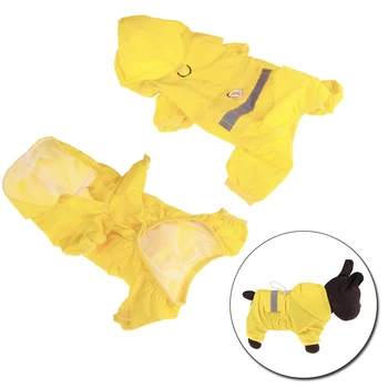 Sıcak Satış Pet Köpek yağmurluk Giysileri Köpek Yavrusu Rahat Köpek Yağmurluk Su Geçirmez Ceket Kostümleri XS-XXL 4 Renk Pet Malzemeleri