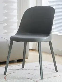 Sıcak satış yeni online kırmızı sandalye Modern basit ev tarzı Tembel geri öğrenci dışkı ıns İskandinav yemek sandalyesi Ev masa sandalye