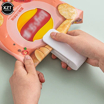 Taşınabilir Mini yapıştırma makinesi aperatif yiyecek çantası plastik sızdırmazlık makinesi ev el basınçlı ısı yapıştırma makinesi mutfak gereçleri