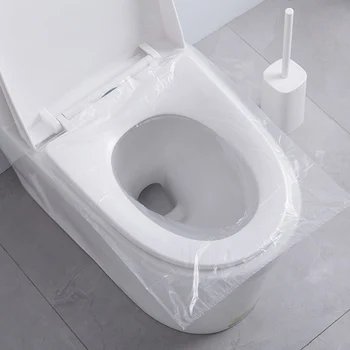 Tek Kullanımlık Klozet Kapakları Plastik Seyahat Tuvalet Paspasları Banyo Aksesuarlarını Kapsar