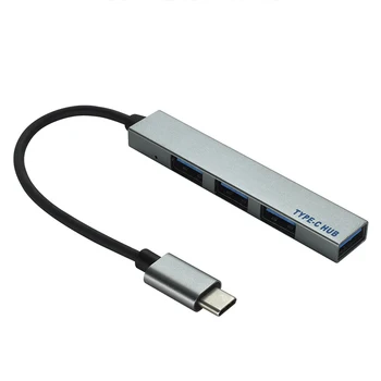 Tip C HUB 4 Port USB-C USB 2.0 Splitter Dönüştürücü OTG Adaptör macbook için kablo Pro iMac PC Dizüstü Dizüstü bilgisayar aksesuarları