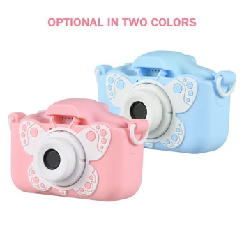 Tomfoto Çocuklar Kamera Dijital Mini Video Kamera 1080P 20MP 2.0 İnç IPS Ekran Sevimli 32GB Hafıza Kartı ile Doğum Günü noel hediyesi
