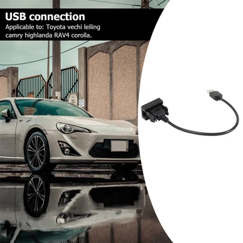 Toyota Camry için Araba Dashboard Gömme Montaj USB 2.0 Erkek Kadın Uzatma Kablosu