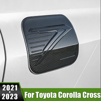 Toyota Corolla Cross için XG10 2021 2022 2023 Hibrid Araba Gaz Yakıt Deposu Paneli ayar kapağı Yağ Kapağı Dolgu Dekorasyon Aksesuarları