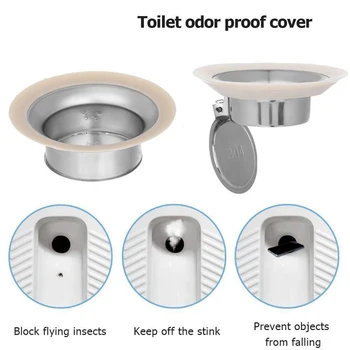 Tuvalet Deodorant Fiş Deodorant Kapak Banyo Çömelme Tuvalet Deodorant Fiş Otomatik Olarak Kapanır Tuvalet Koku Engelleyici Aracı