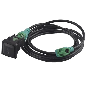 USB Girişi kablo tel düzeneği Aux Adaptörü BMW 3 5 Serisi için E88 E87 E90 E91 E92 F10 F11 F18 F12 F13 F01 F02 F03 F04