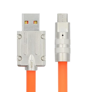 USB Mikro 5Pin USB-A Tip A Ultra Yumuşak Sıvı Silikon USB2. 0 Veri Kablosu Güç Hızlı Şarj Dizüstü tablet telefon