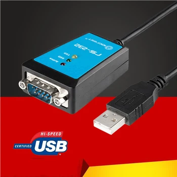 USB RS232 COM Bağlantı Noktası Seri DB9 Pin Kablo Adaptörü FTDI232 Yonga Seti Windows 7 8.1 XP Vista Mac OS USB RS232 COM Manyetik Halka