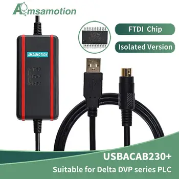 USBACAB230 Endüstriyel sınıf izolasyon İletişim Programlama İndirme Kablosu İçin Uygun Delta DVP Tüm Serisi PLC USB-DVP
