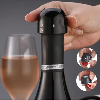 Vakum kırmızı şarap şişesi Kapağı Tıpa Silikon Mühürlü şampanya şişesi Tıpa Vakum Tazeliğini Korumak Şarap Fişi Bar Araçları