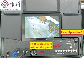 Vicam Yedek Parçaları: Kanalizasyon İnceleme Kamerası V10-1288KCN için 10 inç HD Monitör DVR Plakalı Panel