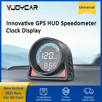 Vjoycar 2023 Yeni Yenilikçi GPS HUD Ölçer Dijital Kilometre Saat Ekran Gerilim Aşırı hız Alarmı KM / H MPH Araba Aksesuarları