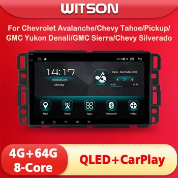 WITSON Android 11 Araba monitör İçin Chevrolet Avalanche Chevy Tahoe Pickup GMC QLED Ekran Kablosuz carplay stereo ana ünite navi
