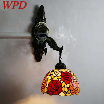 WPD Tiffany duvar lambası LED Vintage yaratıcı tasarım aplik ışık ev oturma odası otel koridor dekor