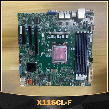 X11SCL-F İçin Supermicro Tek yönlü sunucu ana kartı 8th / 9th Gen Çekirdek i3 Xeon E-2100/2200 İşlemci LGA1151 DDR4