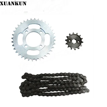 XUANKUN Motosiklet LF100 - 5 / LF110 - 5 Zincir Dişli / Zincir Kombinasyonu