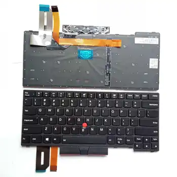 Yeni ABD İngilizce IBM Thinkpad E480 E485 E490 L480 L490 T490 Arkadan Aydınlatmalı Siyah Nokta Sopa İle Dizüstü Laptop Klavye