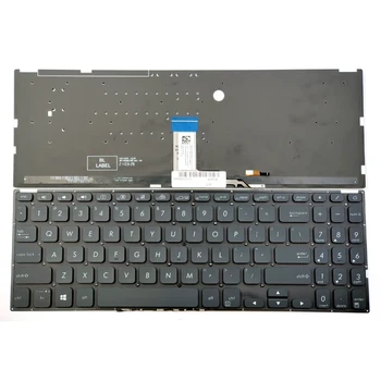 Yeni Asus Vivobook F512F F512FA F512FA-AB34 F512J F512JA F512U F512UA F512UB Laptop Klavye ABD Siyah Arkadan Aydınlatmalı
