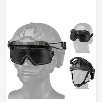 Yeni Avcılık Bölünmüş Gözlüğü Maskesi Güvenlik Gözlükleri Lens Taktik kask