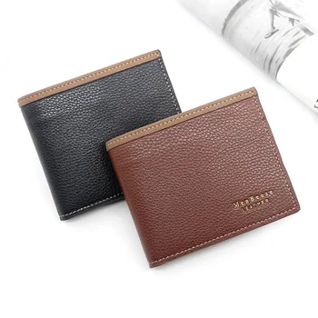 Yeni erkek cüzdanı Moda Menteşe Damgalama Baskı Çok fonksiyonlu Büyük Kapasiteli erkek cüzdanı Kısa Çoklu kart cüzdan