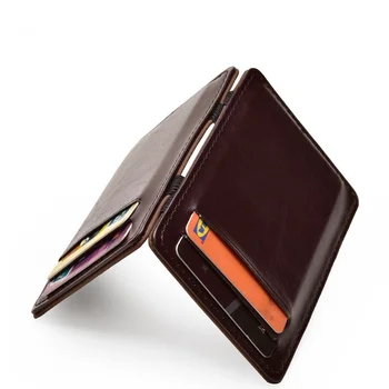 Yeni İnce Dikey Erkek Cüzdan Küçük PU Deri Elastik Şerit Çanta Mini Katı kimlik kartı tutucu Banka kredi kartı kılıfı Adam için