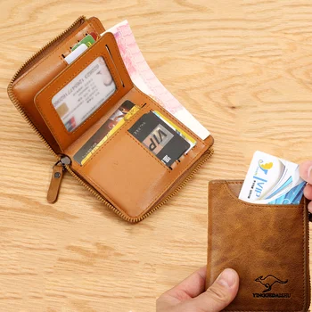 Yeni küçük cüzdan Çoklu Kart kart tutucu Fermuar bozuk para çantaları Anti-Hırsızlık MİNİ Cüzdan Çok fonksiyonlu Dikey Cüzdan Klip Para Çantası