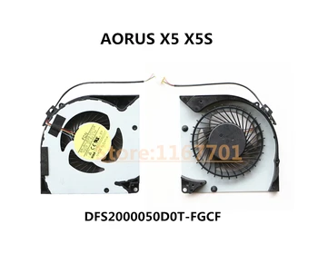 Yeni Orijinal Dizüstü Bilgisayar CPU / GPU Soğutma Soğutucu ve Fan Gigabyte AORUS X5 X5S MGCF 27430-X5S10-F30S DFS2000050D0T-FGCF FHPK